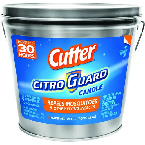 CITRO GUARD HG-96384 Candle, Citronella, 17 oz Bucket CITRO GUARD HG-96384 Candle, Citronella, 17 oz Bucket