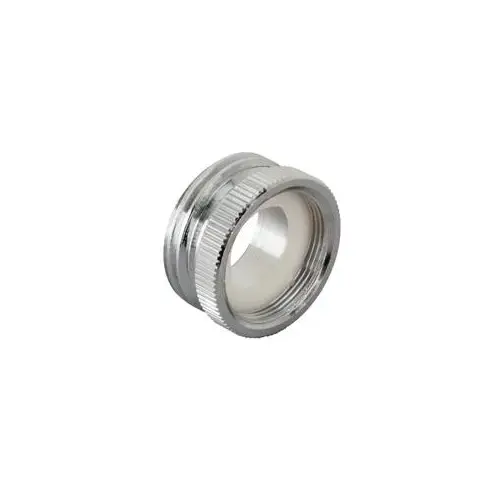 M-Line Series Faucet Adapter, 55/64 x 3/4 in, Female x Male Hose, Chrome Plated