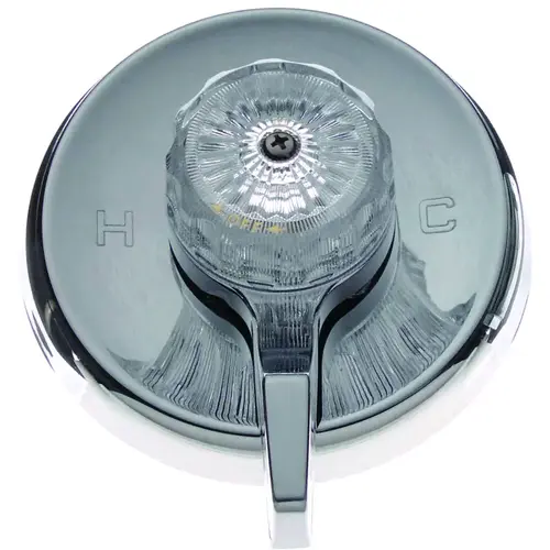 A Tub and Shower Trim Kit, Stainless Steel Body, Chrome