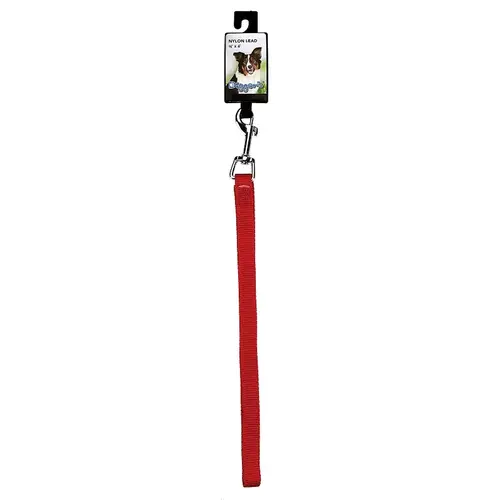 Lead, 48 in L, 5/8 in W, Nylon Line, Red Lead, 48 in L, 5/8 in W, Nylon Line, Red