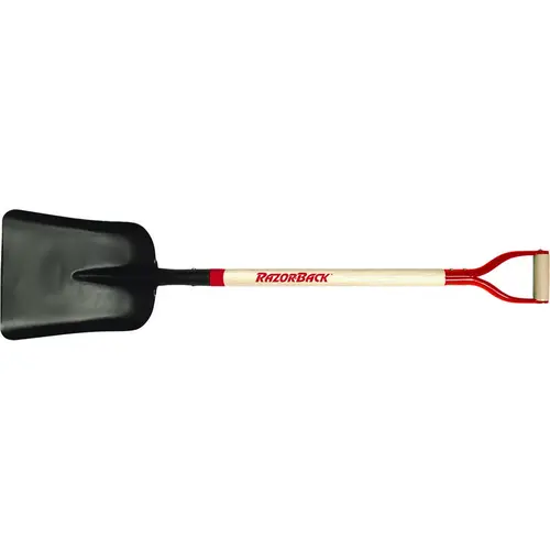 Scoop Shovel, 11-1/4 in W Blade, 14-1/2 in L Blade, Steel Blade, North American Hardwood Handle Scoop Shovel, 11-1/4 in W Blade, 14-1/2 in L Blade, Steel Blade, North American Hardwood Handle
