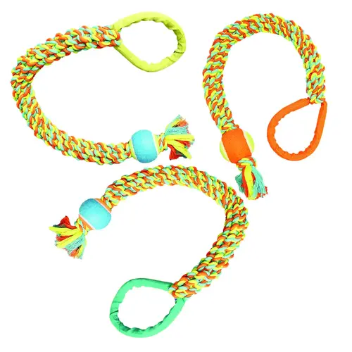 Chomper Rope with Ballistic Loop Tug Dog Toy Chomper Rope with Ballistic Loop Tug Dog Toy