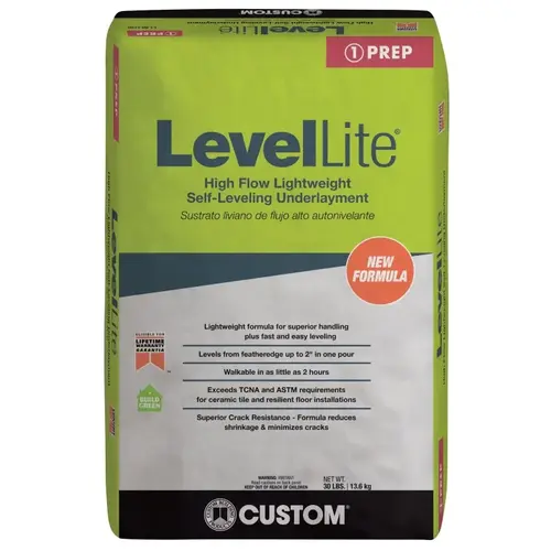 LevelLite Underlayment, Solid Gray, 30 lb Bag LevelLite Underlayment, Solid Gray, 30 lb Bag