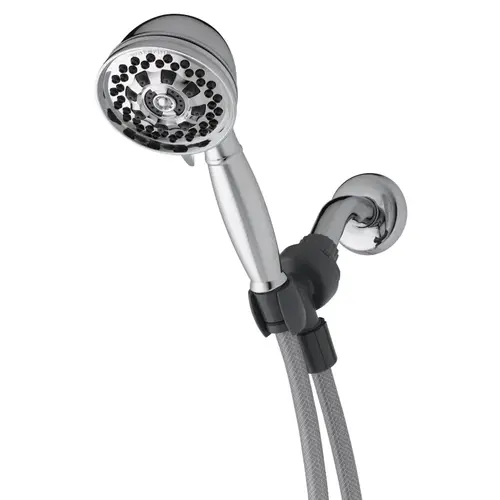 Handheld Shower Head, 1.8 gpm, 6 Spray Settings, Chrome, 5 ft L Hose Handheld Shower Head, 1.8 gpm, 6 Spray Settings, Chrome, 5 ft L Hose