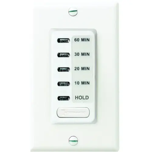 Electronic Countdown Timer, 15 A, 120 V, 1800 W, 10 to 60 min Time Setting, White Electronic Countdown Timer, 15 A, 120 V, 1800 W, 10 to 60 min Time Setting, White