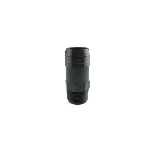 Pipe Adapter, 1-1/4 x 1-1/2 in, MPT x Insert, Polyethylene, Gray Pipe Adapter, 1-1/4 x 1-1/2 in, MPT x Insert, Polyethylene, Gray