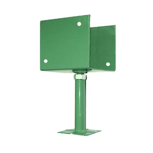 12097 Deck Support, 2727 lb, 6 x 6 in Column/Post, Steel, Black