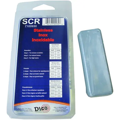 Dico Buffing Compound, 1/2 in Thick, Gray Dico Buffing Compound, 1/2 in Thick, Gray