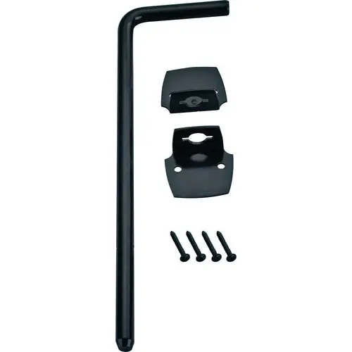 Cane Bolt, 1/2 in Bolt Head, 12 in L Bolt, Steel Black Cane Bolt, 1/2 in Bolt Head, 12 in L Bolt, Steel Black