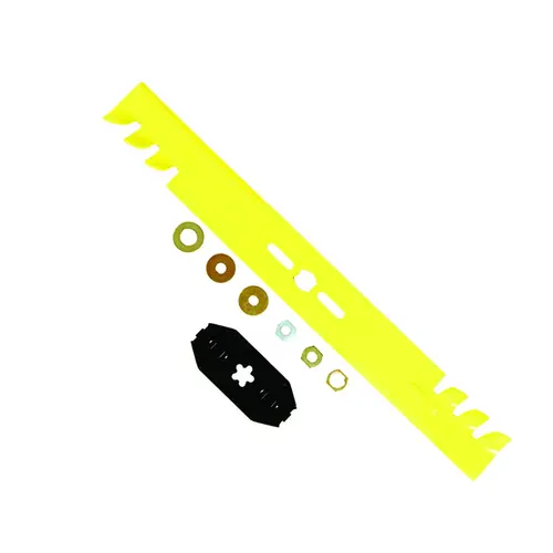 Mulching Blade, 22 in L, For: Husqvarna and Toro Walk-Behind Lawn Mowers Yellow Mulching Blade, 22 in L, For: Husqvarna and Toro Walk-Behind Lawn Mowers Yellow
