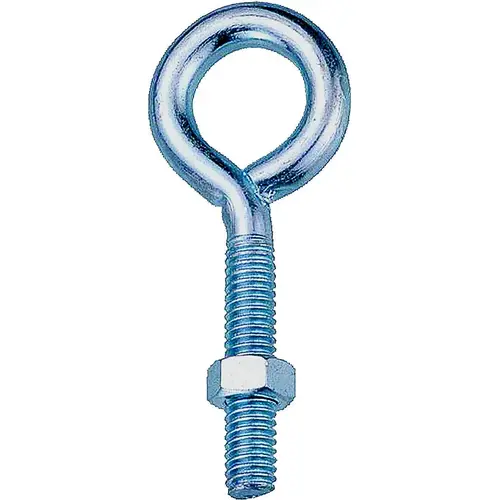 Eye Bolt, 9.5 mm Thread, Machine Thread, 3 in L Thread, 1-5/8 in Dia Eye, 292 lb Working Load, Steel - pack of 10 Eye Bolt, 9.5 mm Thread, Machine Thread, 3 in L Thread, 1-5/8 in Dia Eye, 292 lb Working Load, Steel - pack of 10