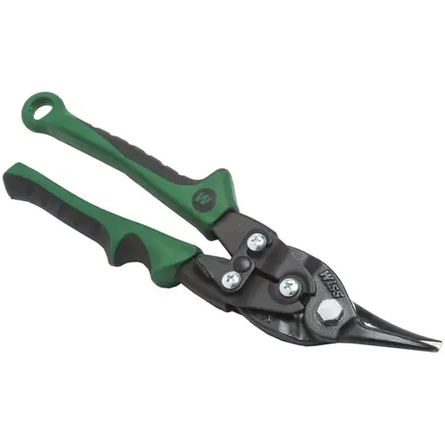 Tradesman Snip, 9-3/4 in, Compound Action Straight, Right - pack of 6