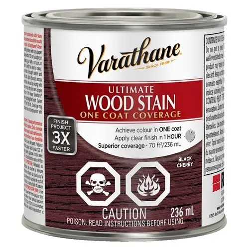 Wood Stain, Black Cherry, Liquid, Can Wood Stain, Black Cherry, Liquid, Can