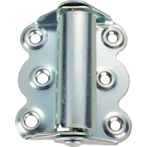 Spring Hinge, Steel, Zinc, 180 deg Range of Motion, Screw Mounting Spring Hinge, Steel, Zinc, 180 deg Range of Motion, Screw Mounting
