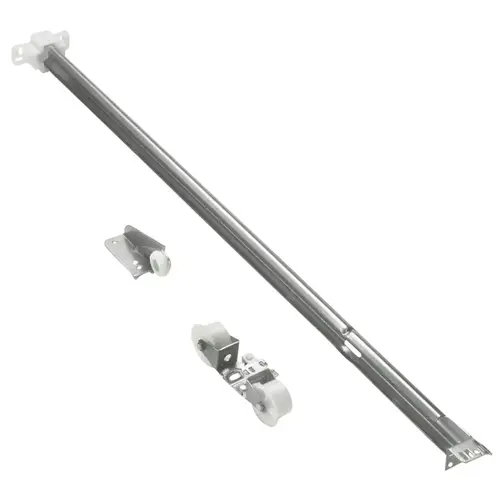 Tri-Roller Drawer Slide, Center Mounting, 22 in L Rail, Steel, Zinc-Plated