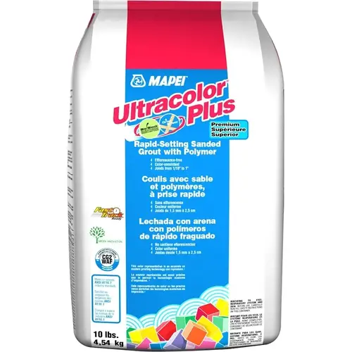 Ultracolor Plus FA All-in-One Grout, Powder, Characteristic, Cobblestone, 10 lb Bag Ultracolor Plus FA All-in-One Grout, Powder, Characteristic, Cobblestone, 10 lb Bag