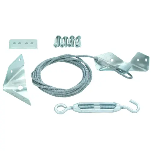 Anti-Sag Gate Kit, Steel, Silver, Zinc, 18-Piece, For: Outdoor Anti-Sag Gate Kit, Steel, Silver, Zinc, 18-Piece, For: Outdoor