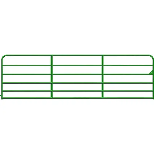 Utility Gate, 168 in W Gate, 50 in H Gate, 20 ga Frame Tube/Channel, Green