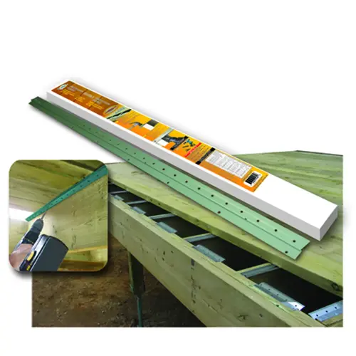 12118 Deck Track, Steel, Black - pack of 20