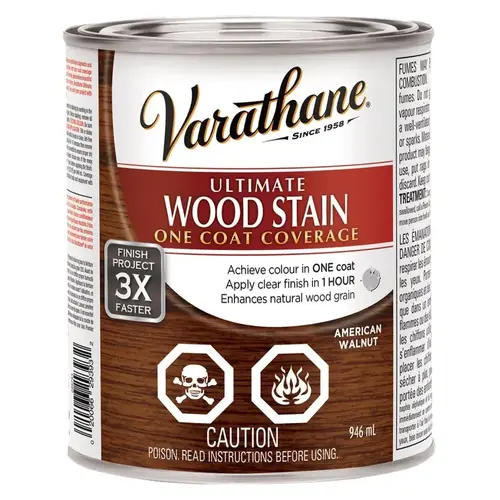 Wood Stain, American Walnut, Liquid, Can Wood Stain, American Walnut, Liquid, Can