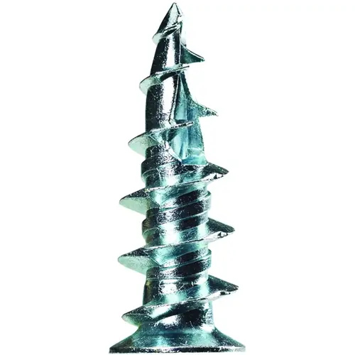 Cobra Anchors Hollow Wall Anchor, Zinc, 63 lb, 10/PK - pack of 10