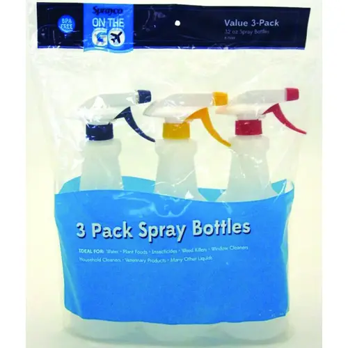 12B-7999 Trigger Sprayer, 32 oz Capacity, Navy/Red/Yellow - pack of 3 12B-7999 Trigger Sprayer, 32 oz Capacity, Navy/Red/Yellow - pack of 3