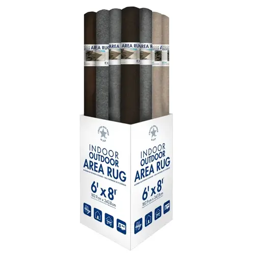 Rug, 6 ft L, 8 ft W, Rectangular, Polyester Rug - pack of 16