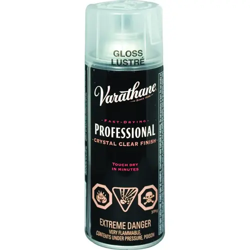 Wood Finish, Gloss, Clear, Liquid, 340 g, Aerosol Can Wood Finish, Gloss, Clear, Liquid, 340 g, Aerosol Can