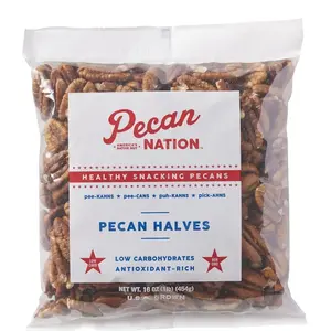 Pecan Nation PNHV16.30 Pecan Nation Pecan Halves Snack, 16 oz Bag