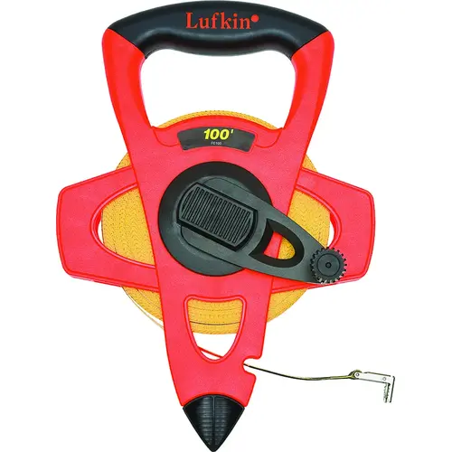 FE100 Tape Measure, 100 ft L Blade, 1/2 in W Blade, Fiberglass Blade, ABS Case, Orange Case FE100 Tape Measure, 100 ft L Blade, 1/2 in W Blade, Fiberglass Blade, ABS Case, Orange Case