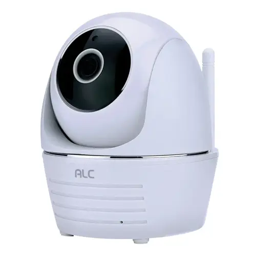 Wi-Fi Camera, 90 deg View, 1080 pixel Resolution, Night Vision: 35 ft, White, Wall Mounting Wi-Fi Camera, 90 deg View, 1080 pixel Resolution, Night Vision: 35 ft, White, Wall Mounting