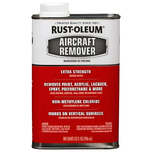 Aircraft Paint Remover, Liquid, Solvent-Like, 1 qt