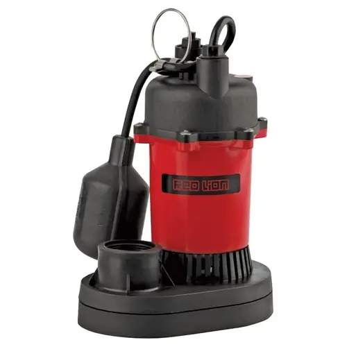 Sump Pump, 1-Phase, 4.4 A, 115 V, 1/3 hp, 1-1/2 in Outlet, 25 ft Max Head, 3200 gph, Thermoplastic Sump Pump, 1-Phase, 4.4 A, 115 V, 1/3 hp, 1-1/2 in Outlet, 25 ft Max Head, 3200 gph, Thermoplastic