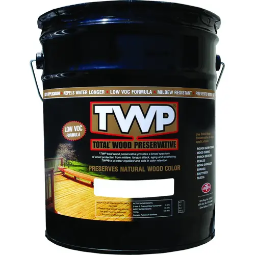 TWP 1500 Series Stain and Wood Preservative, Pecan, Liquid, 5 gal TWP 1500 Series Stain and Wood Preservative, Pecan, Liquid, 5 gal