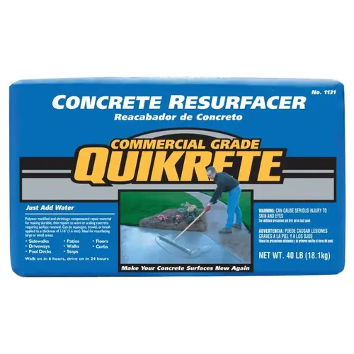 113143 Concrete Resurfacer, Granules, Gray/Gray-Brown, 40 lb Bag 113143 Concrete Resurfacer, Granules, Gray/Gray-Brown, 40 lb Bag