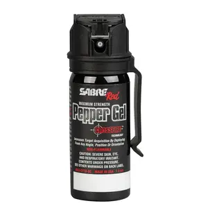 Sabre MK3-CFTG-BC Pepper Gel with Belt Clip, 1.8 oz Black