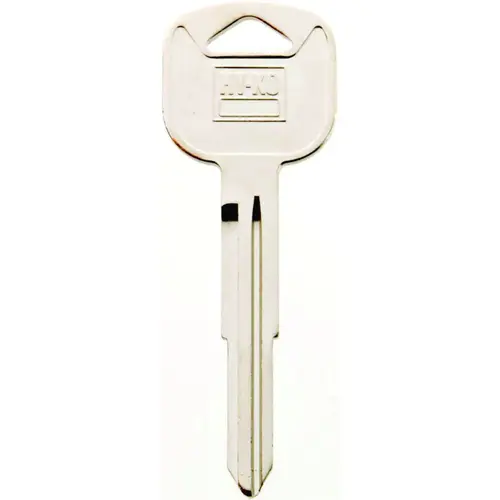 Automotive Key Blank, Brass, Nickel, For: Kia Vehicle Locks