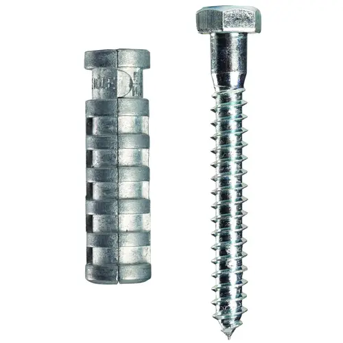 Lag Shield, 326 lb Weight Capacity, Zinc - pack of 36 Lag Shield, 326 lb Weight Capacity, Zinc - pack of 36