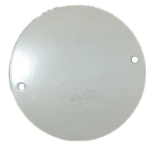 Ceiling Outlet Cover, 5 in Dia, Round, Aluminum, White, Powder-Coated Ceiling Outlet Cover, 5 in Dia, Round, Aluminum, White, Powder-Coated