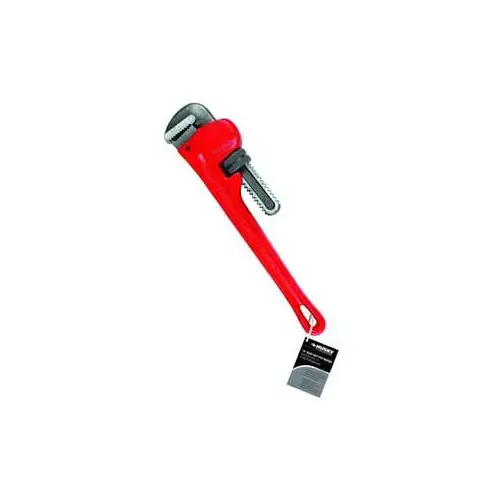 Pipe Wrench, 18 in L, Milled Jaw, Steel, I-Beam Handle Pipe Wrench, 18 in L, Milled Jaw, Steel, I-Beam Handle