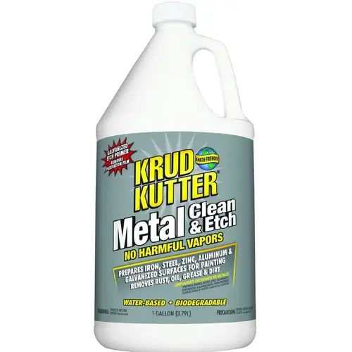 Metal Clean and Etch, Liquid, Mild, Translucent Orange, 1 gal, Bottle