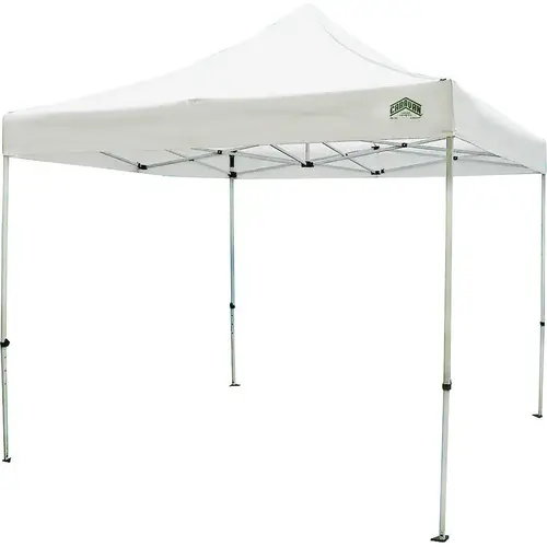 Titan Canopy, 10 ft L, 10 ft W, 11.2 in H, Steel Frame, Polyester Canopy, White Canopy Titan Canopy, 10 ft L, 10 ft W, 11.2 in H, Steel Frame, Polyester Canopy, White Canopy