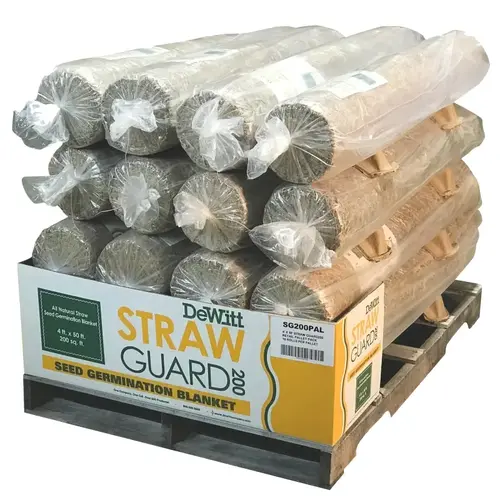 SG200CS Straw Guard, 50 ft L, 4 ft W, Single Photodegradable Netting