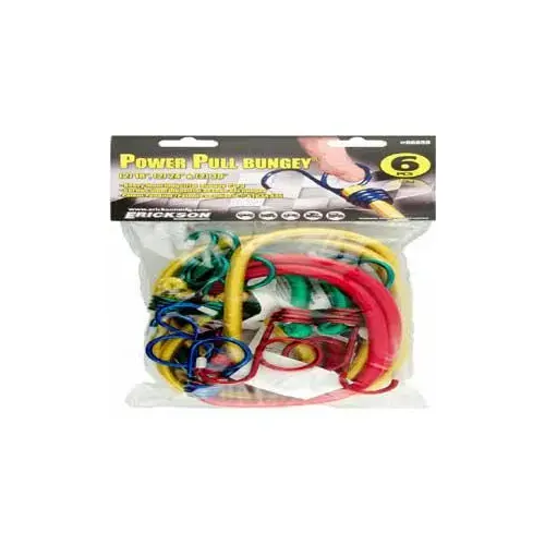 0 Bungee Cord, Assorted, Hook End