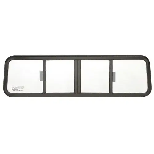 Duo-Vent Four Panel Big Rig Slider with Clear Glass for 1970-1998 Ford Conventional Cabs