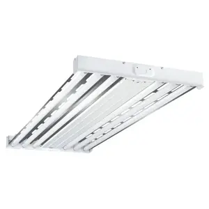 Metalux HBL454T5HO-LP41 HBL Series High-Bay Light, 0.77 A at 277 V, 120/277 V, 216 W, 4-Lamp, Fluorescent Lamp
