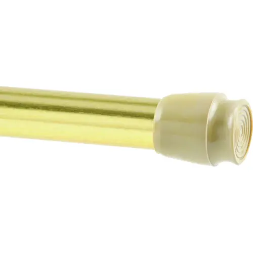 KN611 Spring Tension Rod, 5/8 in Dia, 28 to 48 in L, Brass