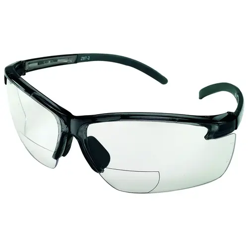 CBKH20 Bi-Focal Safety Glasses, Rimless Frame, Black Frame CBKH20 Bi-Focal Safety Glasses, Rimless Frame, Black Frame