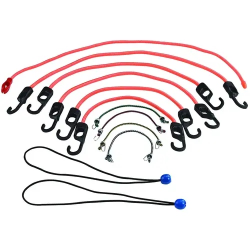 Stretch Cord, Polypropylene, Hook End - pack of 12 Stretch Cord, Polypropylene, Hook End - pack of 12