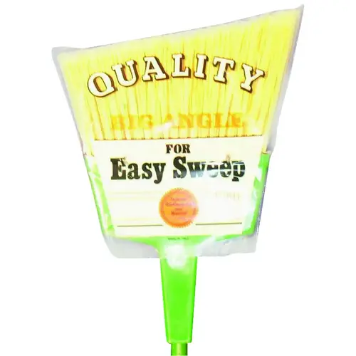Angle Broom, Plastic Bristle Green Angle Broom, Plastic Bristle Green